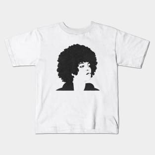 Angela Davis Freed By The People Kids T-Shirt